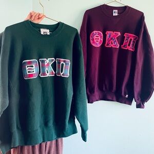 VTG Theta Kappa Pi Sweatshirts XL 90s Lot Of Two Penn State Charleston College